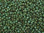 8/0 Toho Japanese Seed Beads - Hybrid Turquoise Picasso #Y307