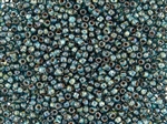 8/0 Toho Japanese Seed Beads - Hybrid Transparent Teal Picasso #Y322