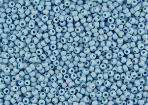 8/0 Toho Japanese Seed Beads - Hybrid Sueded Opaque Blue Turquoise #Y611