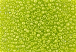 8/0 Toho Japanese Seed Beads - Hybrid Sueded Gold Peridot / Lime Green #Y620