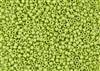 8/0 Toho Japanese Seed Beads - Hybrid Sueded Gold Opaque Sour Apple #Y622