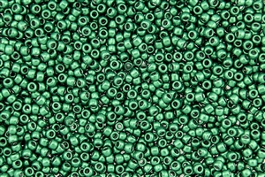 8/0 Toho Japanese Seed Beads - Hybrid ColorTrends Metallic Satin Green Lush Meadow #YPS0016