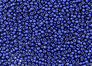 8/0 Toho Japanese Seed Beads - Hybrid ColorTrends Metallic Satin Electric Lapis Blue #YPS0084