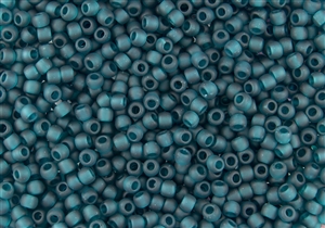 11/0 Toho Japanese Seed Beads - Frosted Teal / Blue Zircon #7BDF