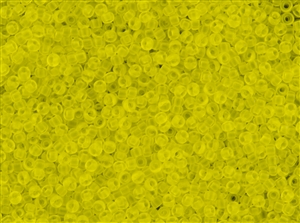 11/0 Toho Japanese Seed Beads - Lemon Yellow Transparent Matte #12F