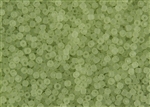 11/0 Toho Japanese Seed Beads - Pale Lime Citrus Spritz Matte #15F