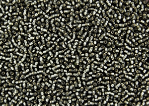 11/0 Toho Japanese Seed Beads - Dark Black Diamond Silver Lined Matte #29CF