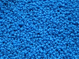 11/0 Toho Japanese Seed Beads - Dark Aqua Opaque Matte #43DF