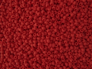 11/0 Toho Japanese Seed Beads - Red Matte Opaque #45F