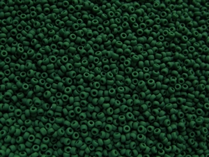 11/0 Toho Japanese Seed Beads - Forest Green Opaque Matte #47HF