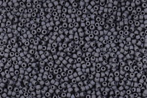 11/0 Toho Japanese Seed Beads - Dark Grey Opaque Matte #53DF