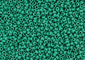 11/0 Toho Japanese Seed Beads - Dark Turquoise Opaque Matte #55DF