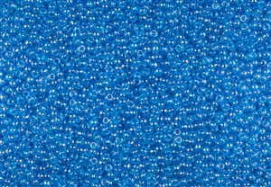 11/0 Toho Japanese Seed Beads - Transparent Dark Aqua Luster #104B