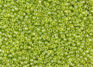 11/0 Toho Japanese Seed Beads - Lime Green Transparent Luster #105