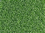 11/0 Toho Japanese Seed Beads - Transparent Green Luster #108