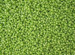 11/0 Toho Japanese Seed Beads - Light Green Opaque Luster #131