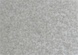 11/0 Toho Japanese Seed Beads - Opalescent White Ceylon Pearl Matte #141F