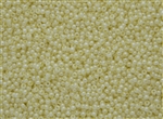 11/0 Toho Japanese Seed Beads - Creamy Baby Yellow Ceylon Pearl #142