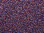 11/0 Toho Japanese Seed Beads - Dark Amethyst Transparent Rainbow #166C