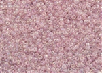 11/0 Toho Japanese Seed Beads - Dyed Light Pink Transparent Rainbow #171