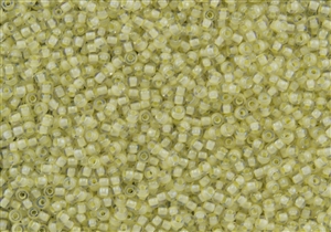 11/0 Toho Japanese Seed Beads - Yellow Lined Crystal Luster #182