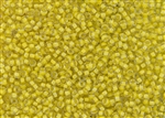 11/0 Toho Japanese Seed Beads - Lemon Yellow Lined Crystal #192