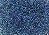 11/0 Toho Japanese Seed Beads - Dark Blue Black Lined Rainbow #248