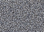 11/0 Toho Japanese Seed Beads - Grey Lined Crystal Rainbow #261