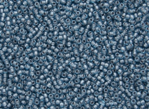 11/0 Toho Japanese Seed Beads - Transparent Aqua Blue Tin Lined #285