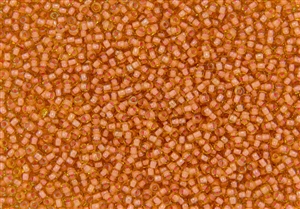 11/0 Toho Japanese Seed Beads - Peach Lined Light Topaz #301