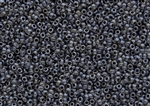 11/0 Toho Japanese Seed Beads - Black Lined Crystal #344