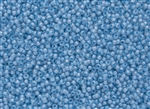 11/0 Toho Japanese Seed Beads - Aqua Lined Crystal #351