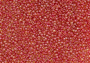 11/0 Toho Japanese Seed Beads - Red Lined Lt. Topaz Luster #365