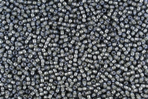 11/0 Toho Japanese Seed Beads - White Lined Black Diamond #371
