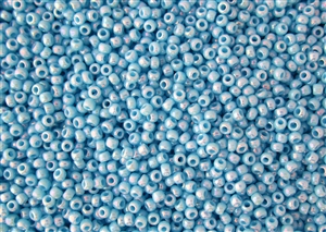 11/0 Toho Japanese Seed Beads - Light Blue Opaque Rainbow #403