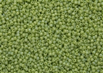 11/0 Toho Japanese Seed Beads - Lime Green Opaque Rainbow #404
