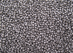 11/0 Toho Japanese Seed Beads - Antique Silver Metallic Matte #566