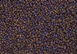 11/0 Toho Japanese Seed Beads - Brown Purple Iris Metallic Matte #615