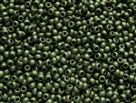 11/0 Toho Japanese Seed Beads - Olive Green Metallic Matte #617