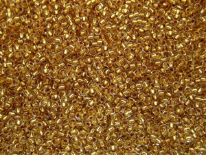 11/0 Toho Japanese Seed Beads - 24K Gold Lined Crystal #701