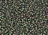 11/0 Toho Japanese Seed Beads - Purple Green Iris Metallic Matte #708