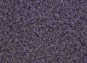 11/0 Toho Japanese Seed Beads - Dark Purple Lined Crystal Matte #774F