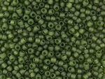 11/0 Toho Japanese Seed Beads - Olivine Green Transparent Matte #940F