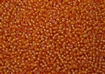 11/0 Toho Japanese Seed Beads - Burnt Orange Lined Lt Topaz #950