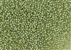 11/0 Toho Japanese Seed Beads - Sea Foam Lined Topaz Matte #952F