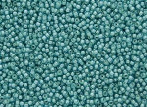 11/0 Toho Japanese Seed Beads - Aqua Transparent Mint Lined #954