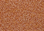 11/0 Toho Japanese Seed Beads - Orange Cream Lined Crystal #984