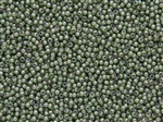 11/0 Toho Japanese Seed Beads - Pink Lined Olive Transparent Luster #1046