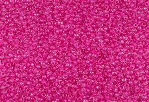 11/0 Toho Japanese Seed Beads - Magenta Pink Lined Crystal #1078