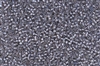 11/0 Toho Japanese Seed Beads - Grey Lined Soft Rose Rainbow #1807